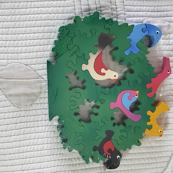 Handmade Mexican folk art NWT wooden puzzle decoration - Picture 4 of 4